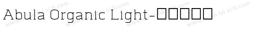 Abula Organic Light字体转换